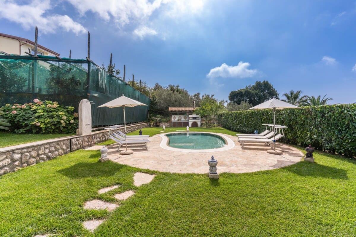 Villa Mimosa Rustic Elegance Views & Pool Massa Lubrense Exterior photo